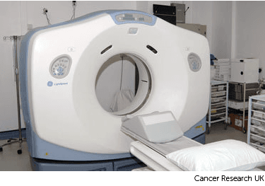 Photo of a CT scanner.